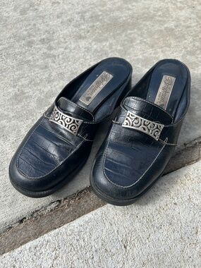 Brighton Shawn Black Mules